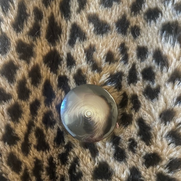 **Sold**Leopard Print, Faux Fur Coat, Pea Coat Sz M/L Utex Classics Vintage - Picture 13 of 15